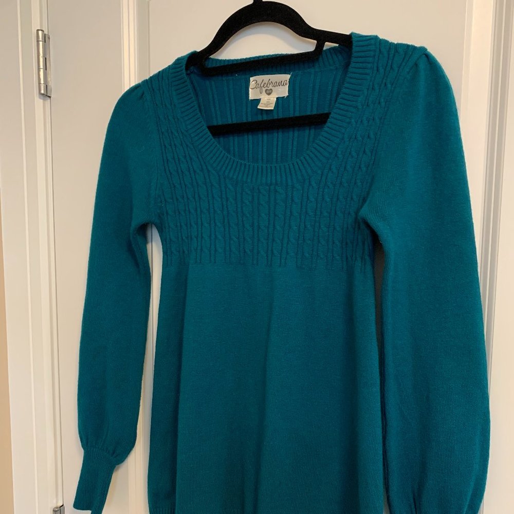 Cafebrand Sweater, Teal, M